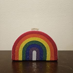 Jeweled Hard Rainbow Clutch